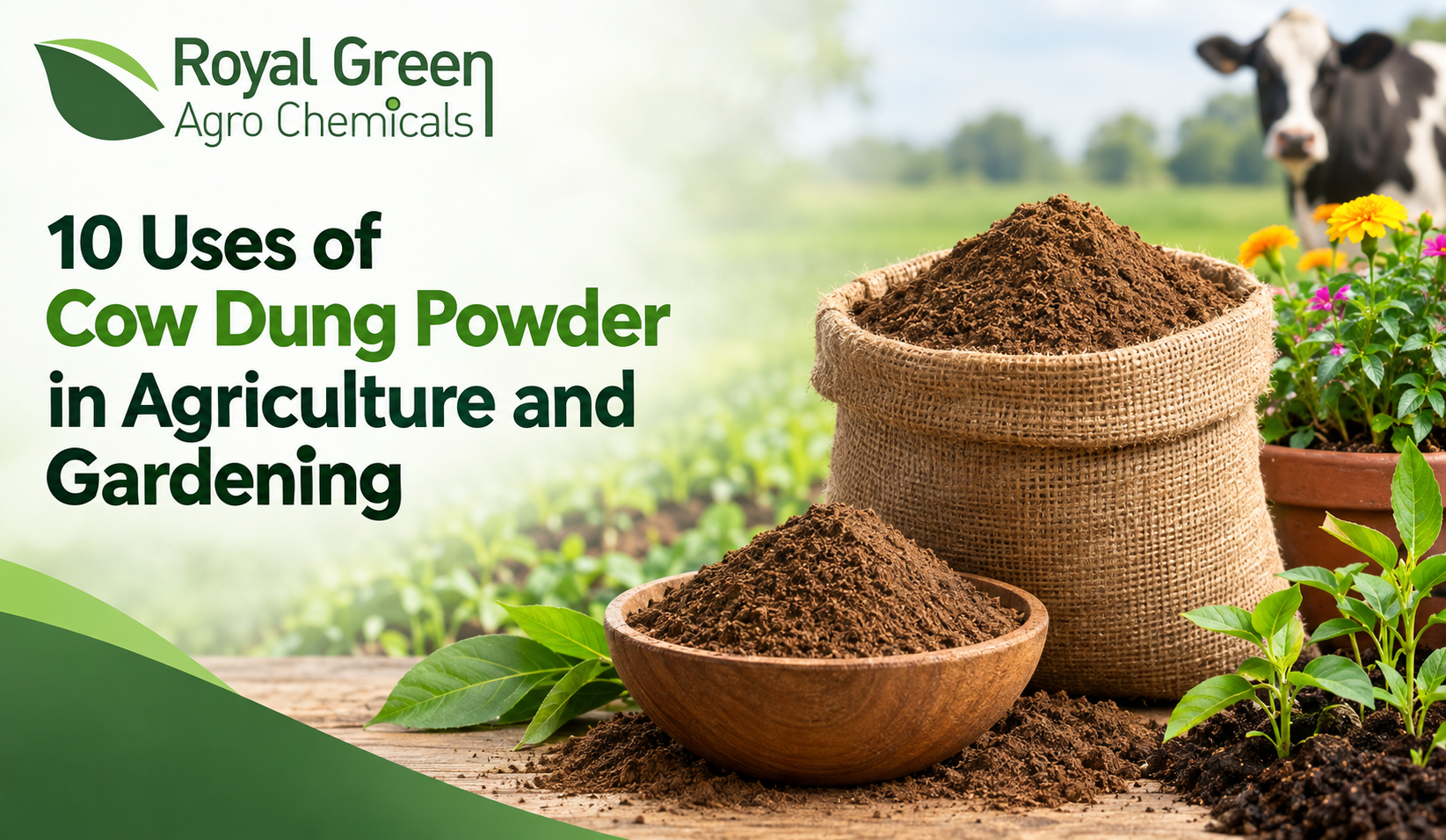 10 Uses of Cow Dung Powder in Agriculture and Gardening